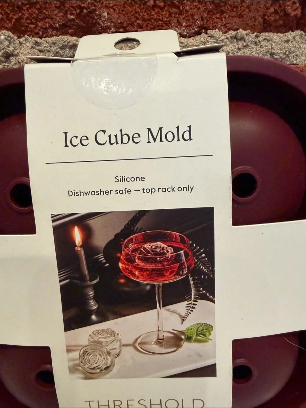 🌹🖤 New Rose Ice Cube Mold - Threshold - Silicone 🖤🌹